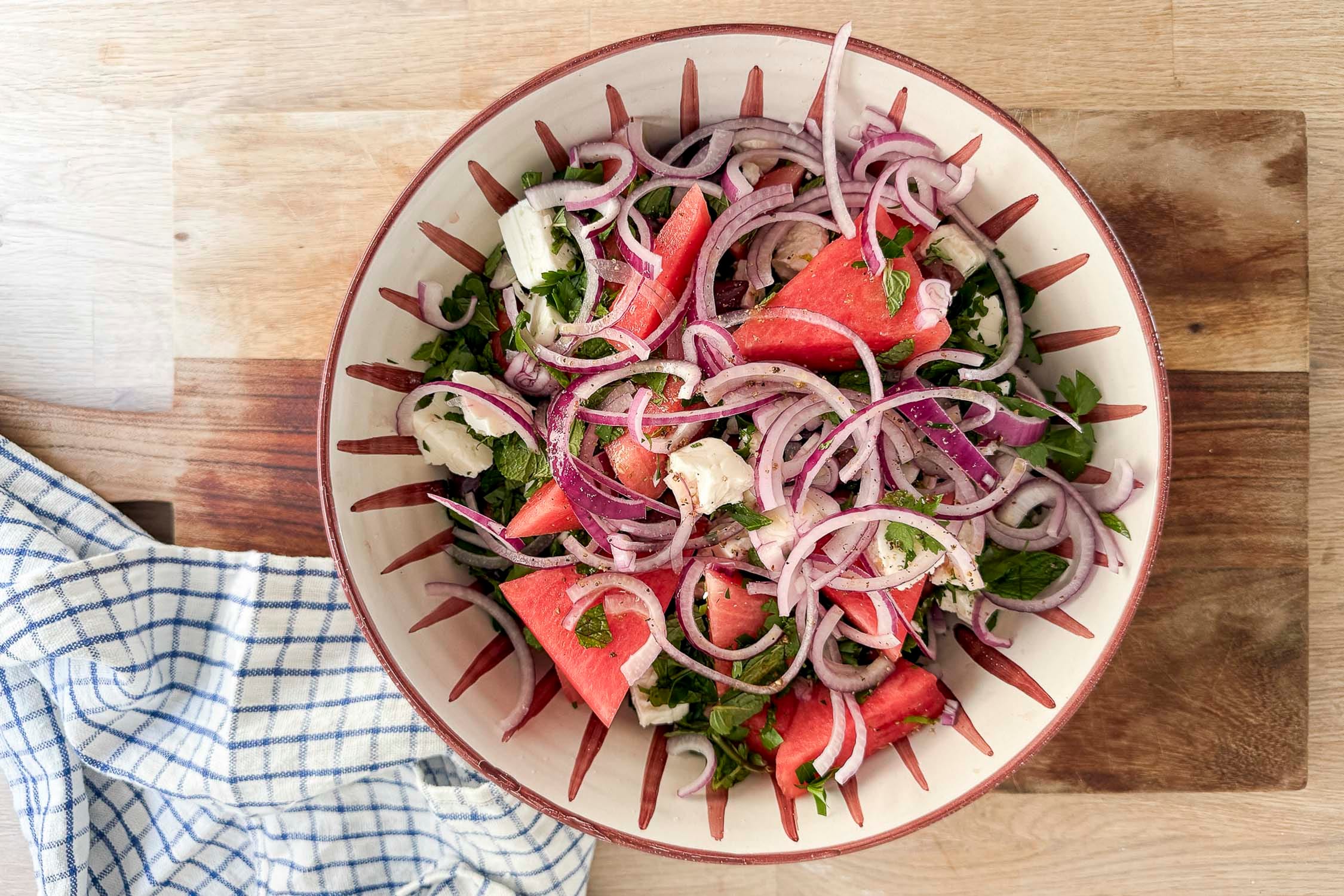 Oppskrift på vannmelonsalat